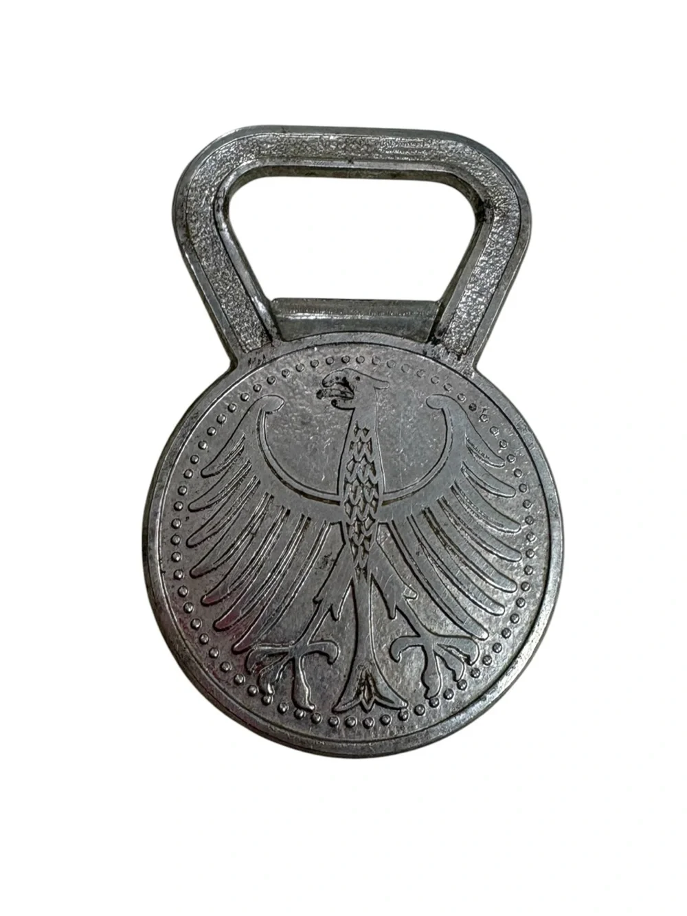 Vintage German 5 Deutsche Mark Coin Bottle Opener